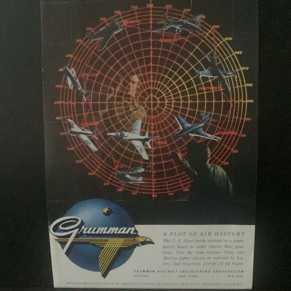 Vintage 1955 Grumman Plot of Air History Ad Advertisement - Picture 4 of 4